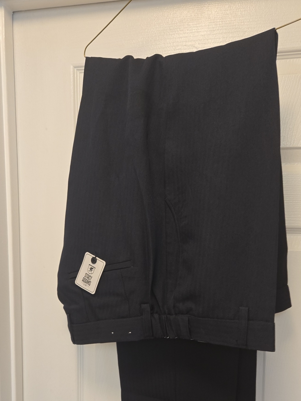 Stacy Adams Men's Navy Dress Pants